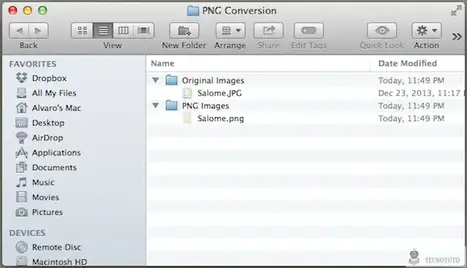 Comment convertir automatiquement des images en PNG sur Mac avec des actions de dossier