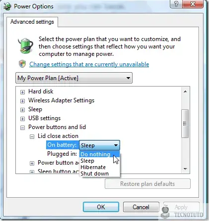 Description des options d'alimentation dans Windows Vista et Windows 7