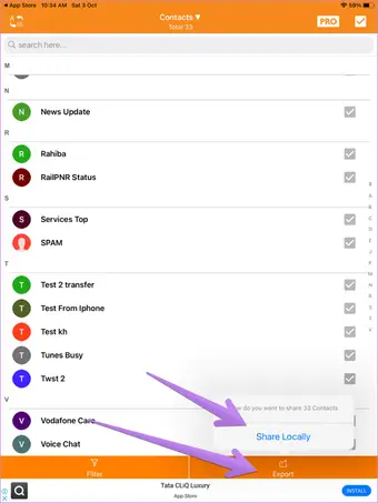 Transferir contactos de iphone a android 10