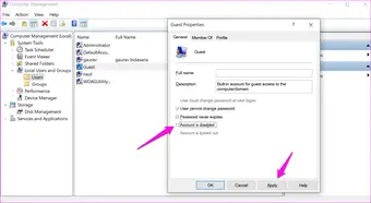 Reparar la cuenta de invitado de Windows 10 que no aparece en la pantalla de inicio de sesión 3
