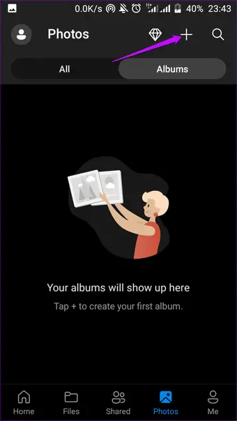 Microsoft onedrive crear álbum
