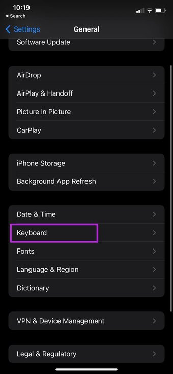 Abrir teclado corregir retraso de teclado en i Phone