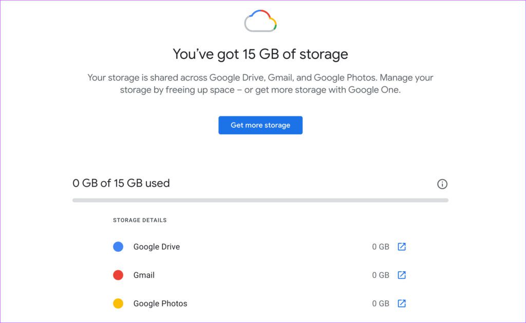 Borrar almacenamiento de Google Drive
